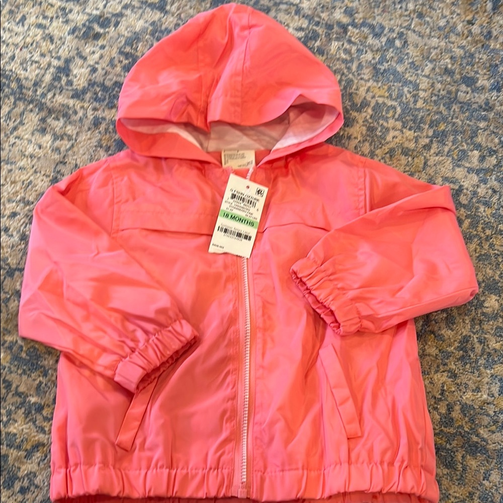 Kids Pink Rain  Jacket